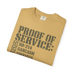 Military Service Checklist Tee Shirt