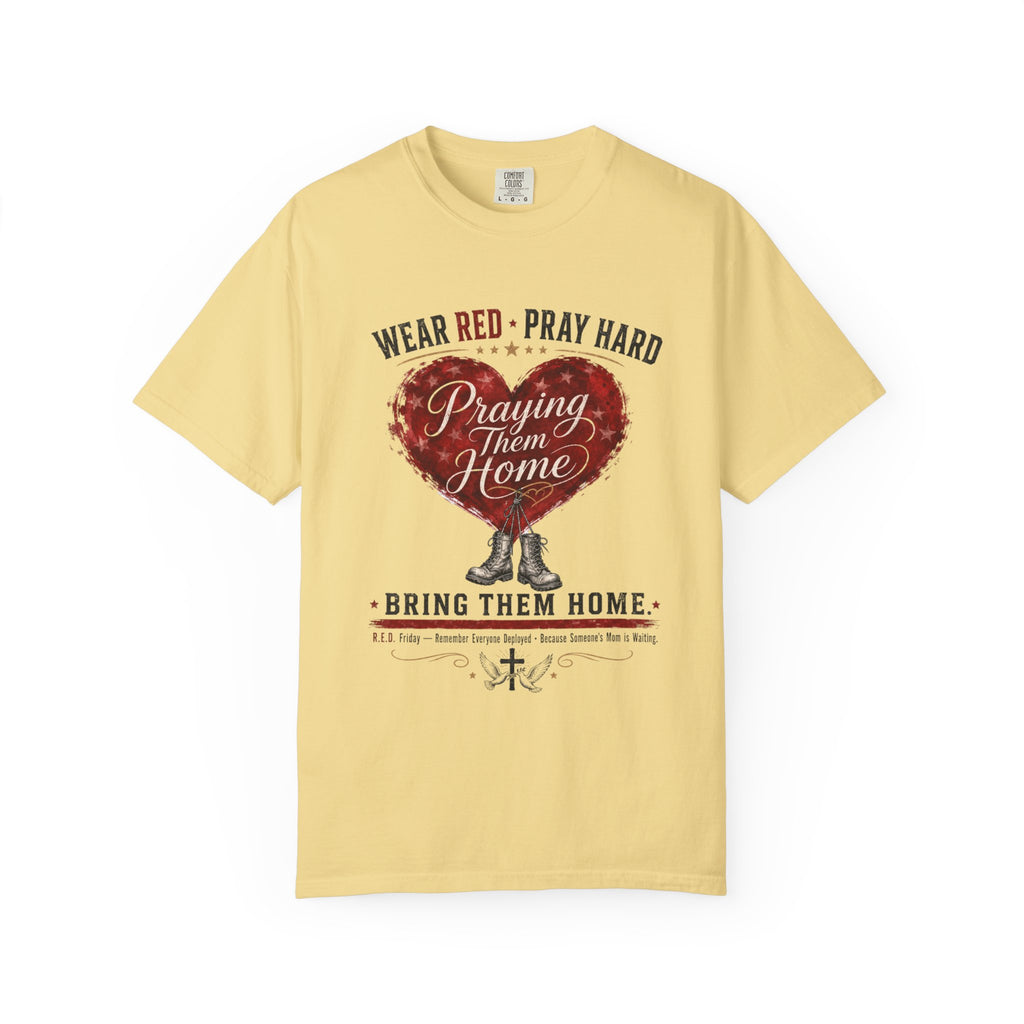 Wear Red Pray Hard Bring Them Home Tee Shirt