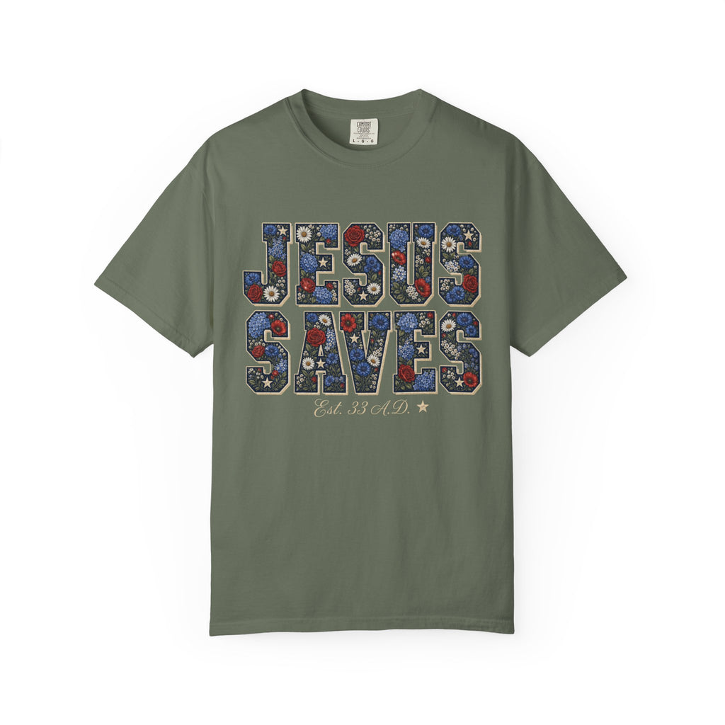 Jesus Saves Est. 33 A.D. Tee Shirt