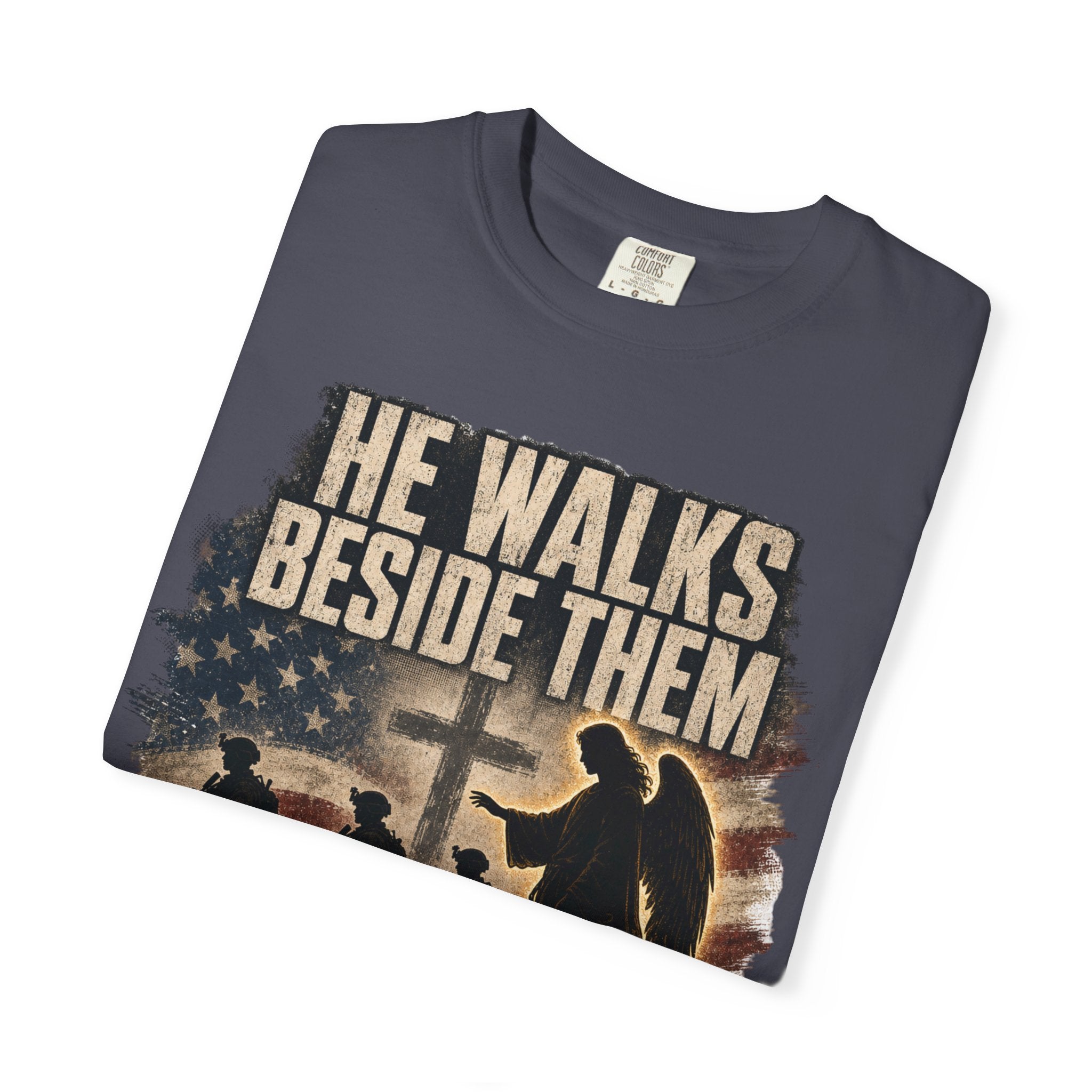 He Walks Beside Them Tee Shirt