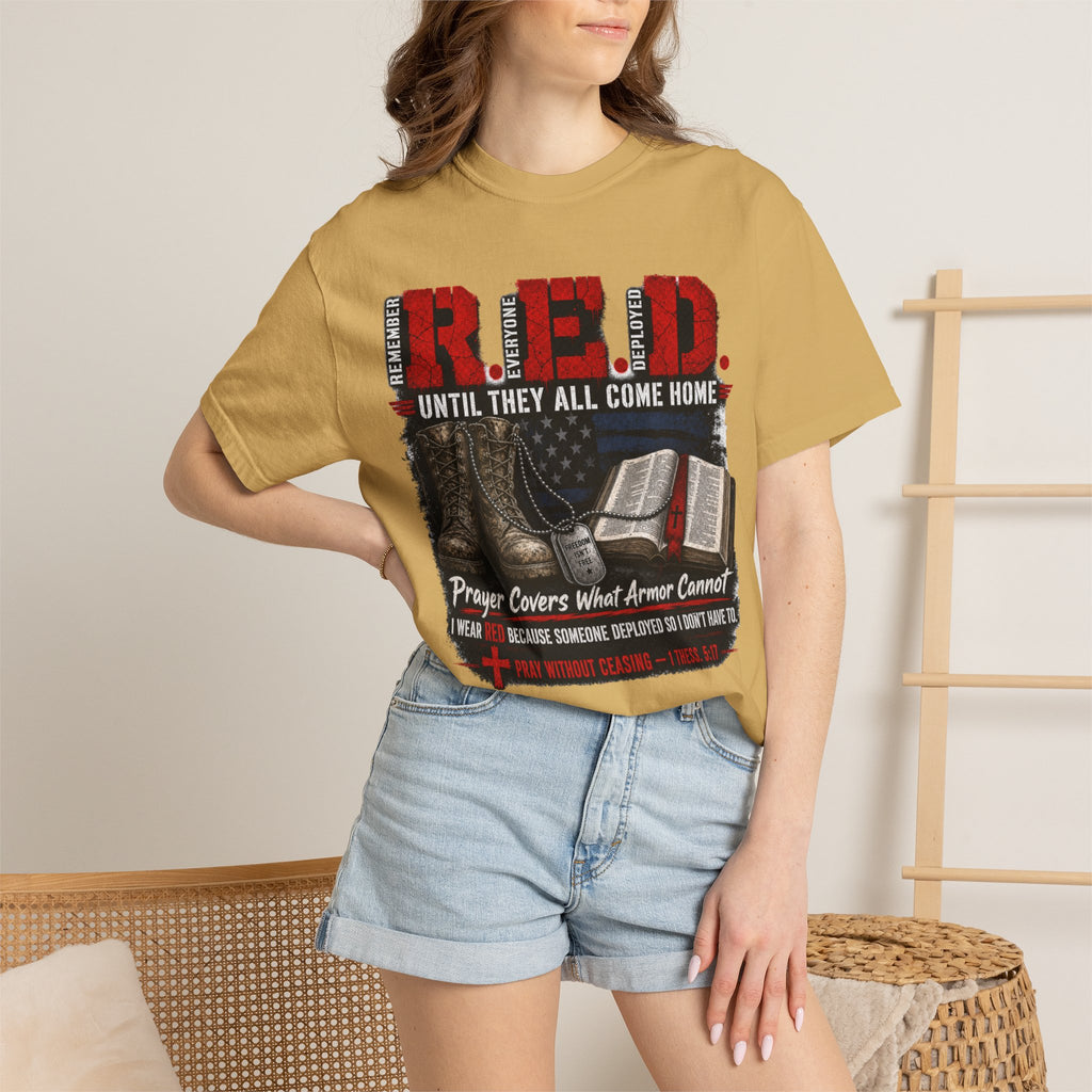 Prayer Covers What Armor Can't Tee Shirt