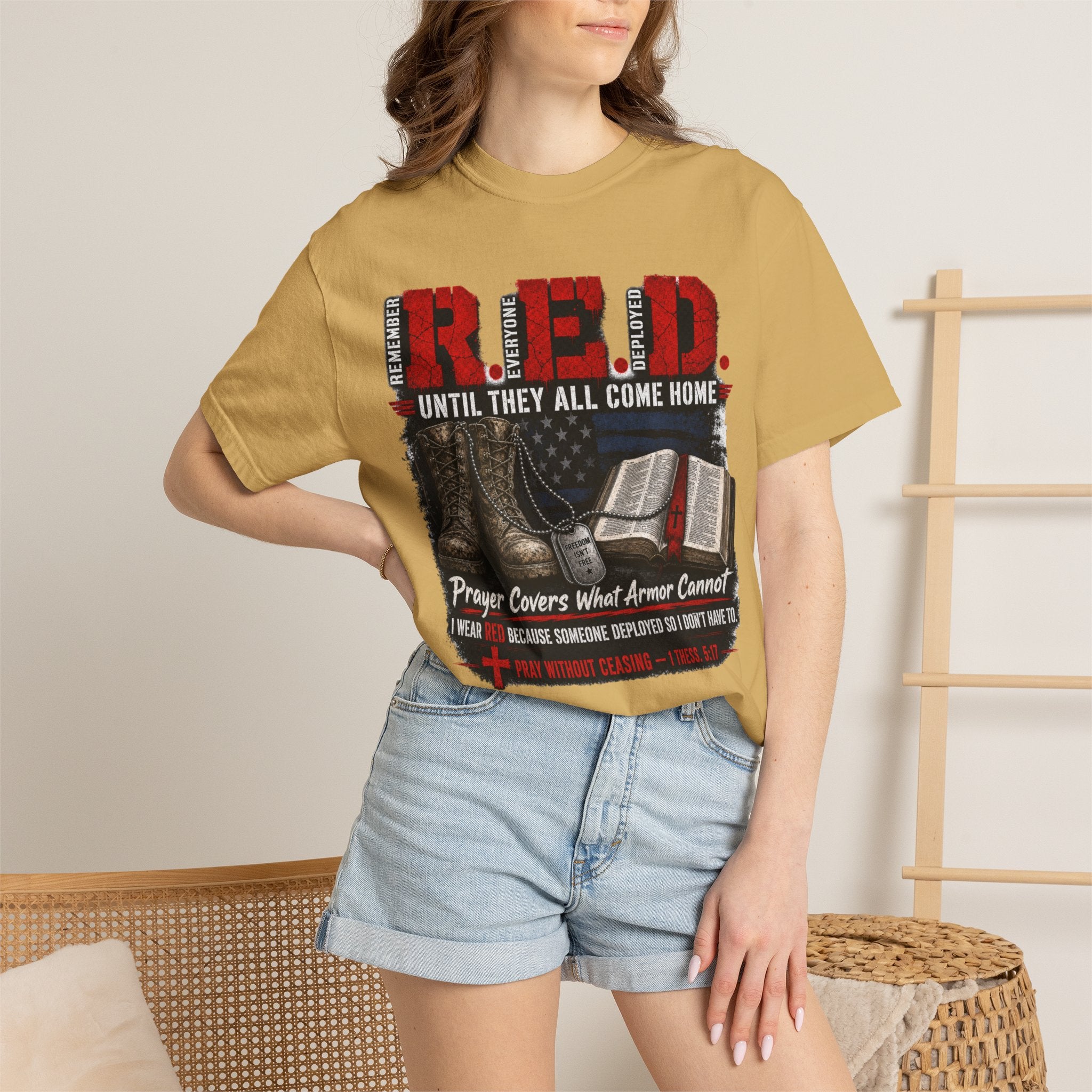 Prayer Covers What Armor Can't Tee Shirt