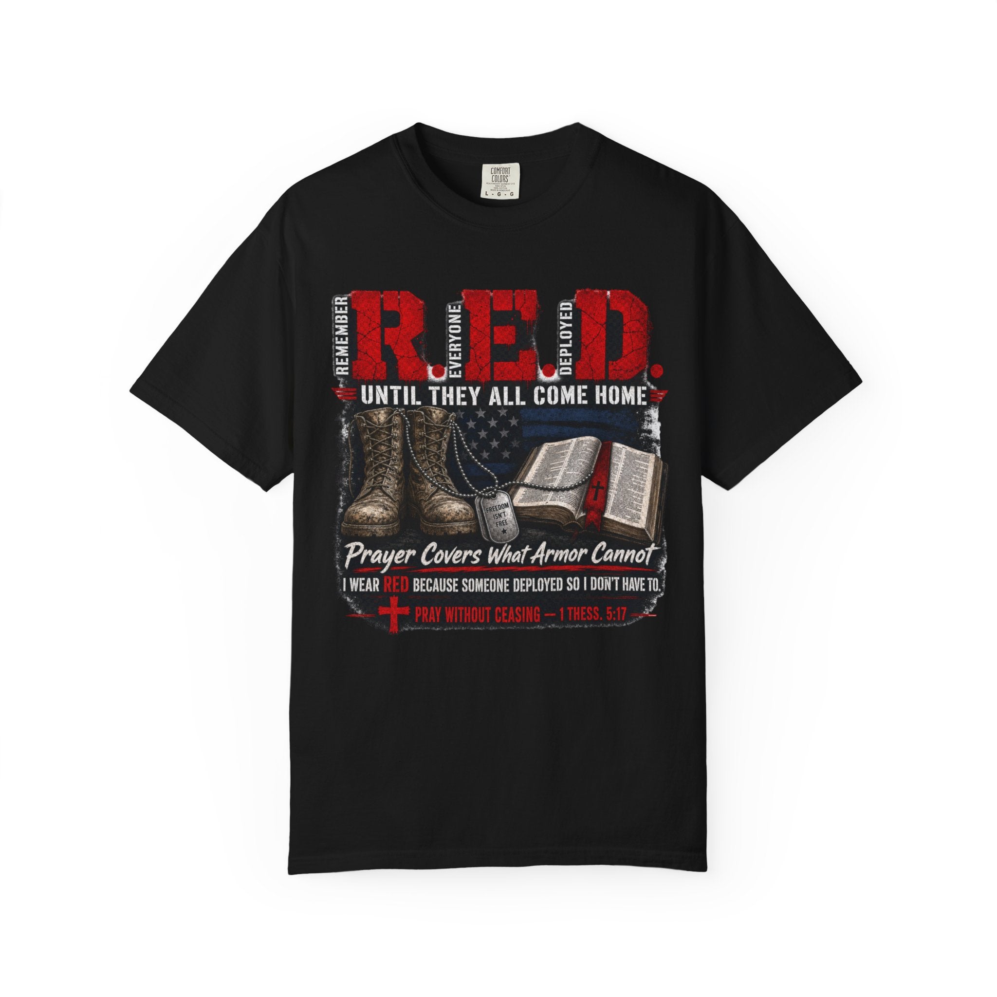 Prayer Covers What Armor Can't Tee Shirt