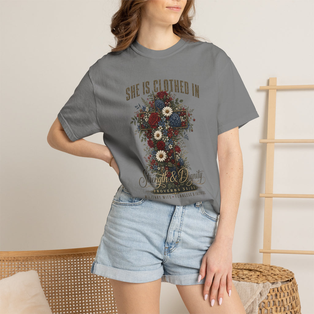 She Is Clothed In Strength And Dignity Tee Shirt