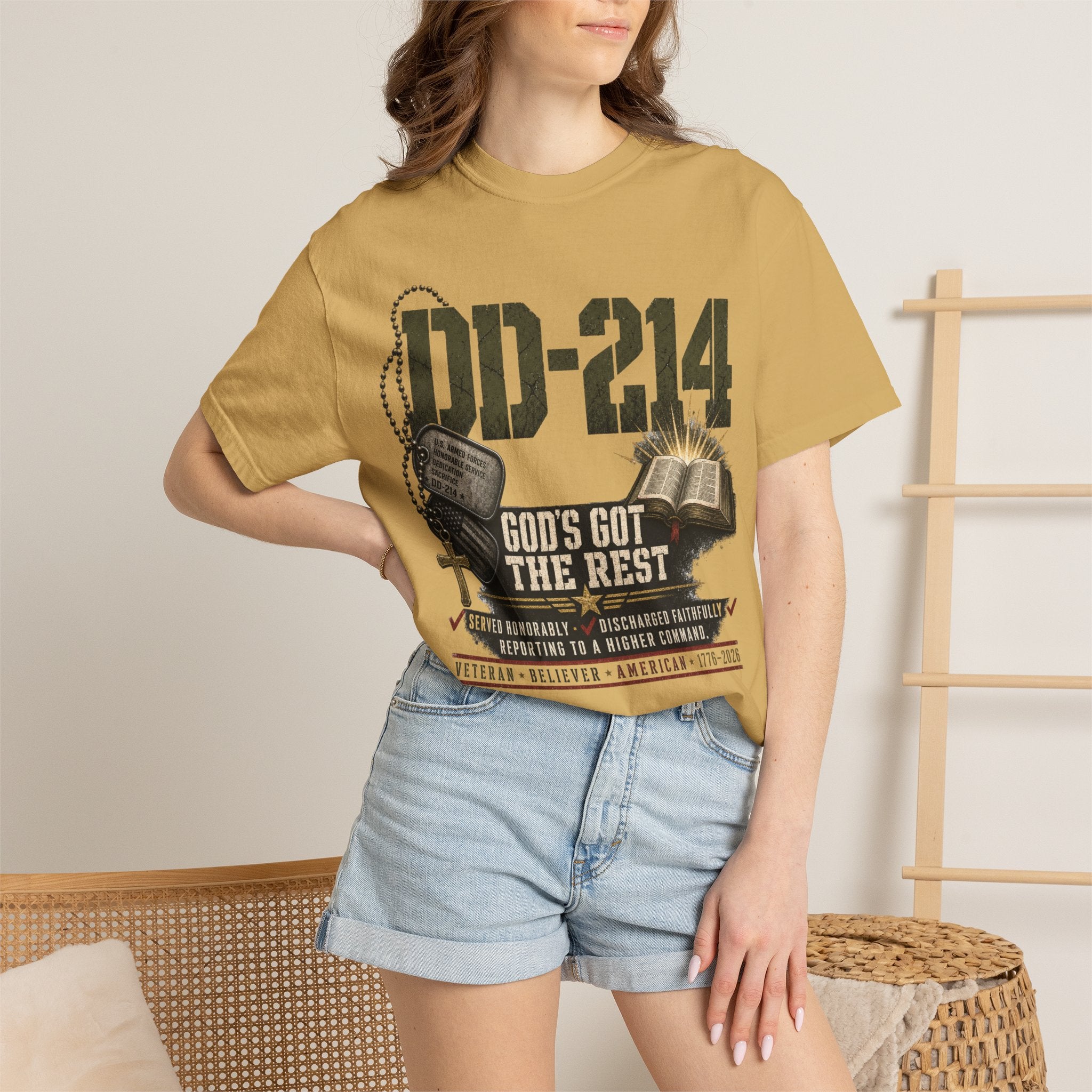 DD-214 - God's God The Rest Tee Shirt