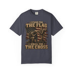 Stand For The Flag - Kneel For The Cross Tee Shirt
