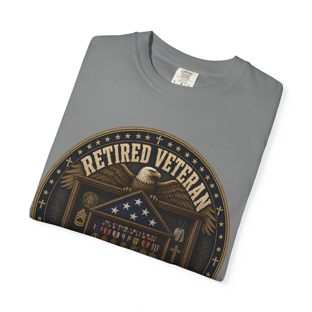 Retired Veteran Still Serving Under God's Command Tee Shirt