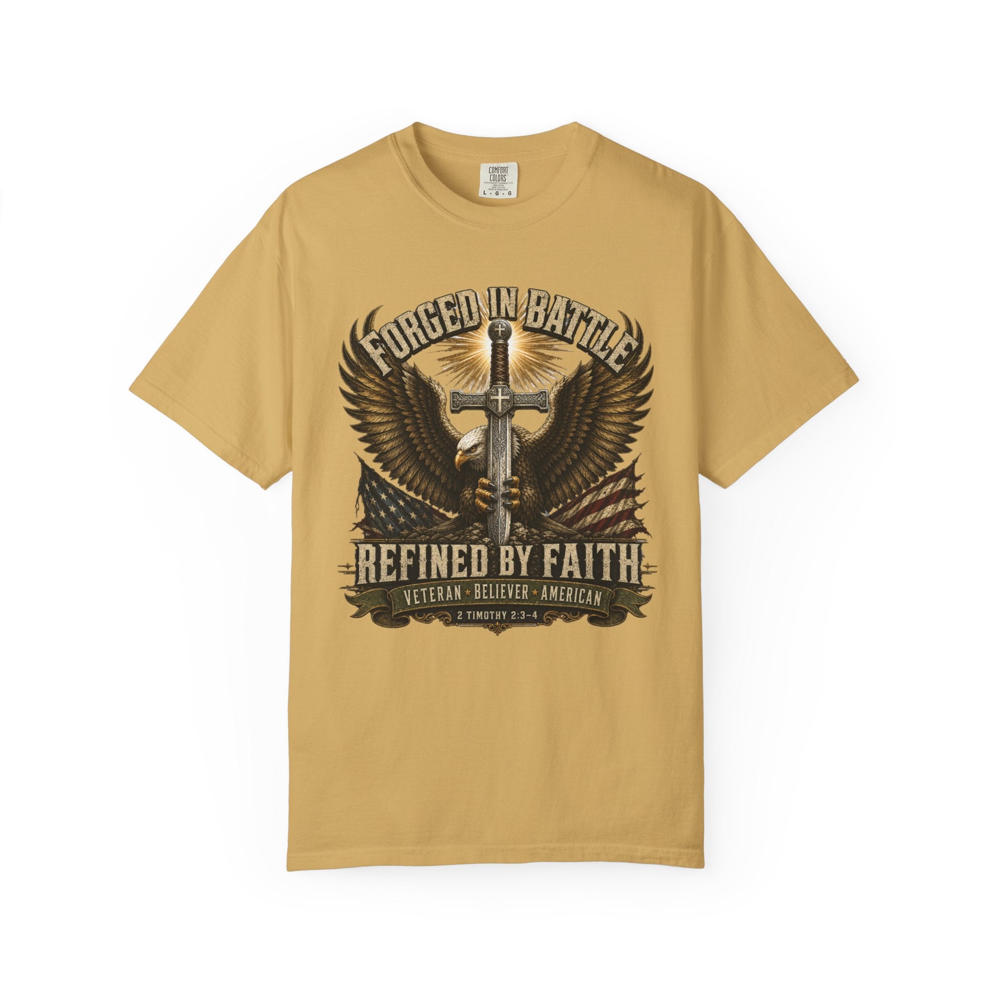 Forged In Battle - Refined By Faith Tee Shirt