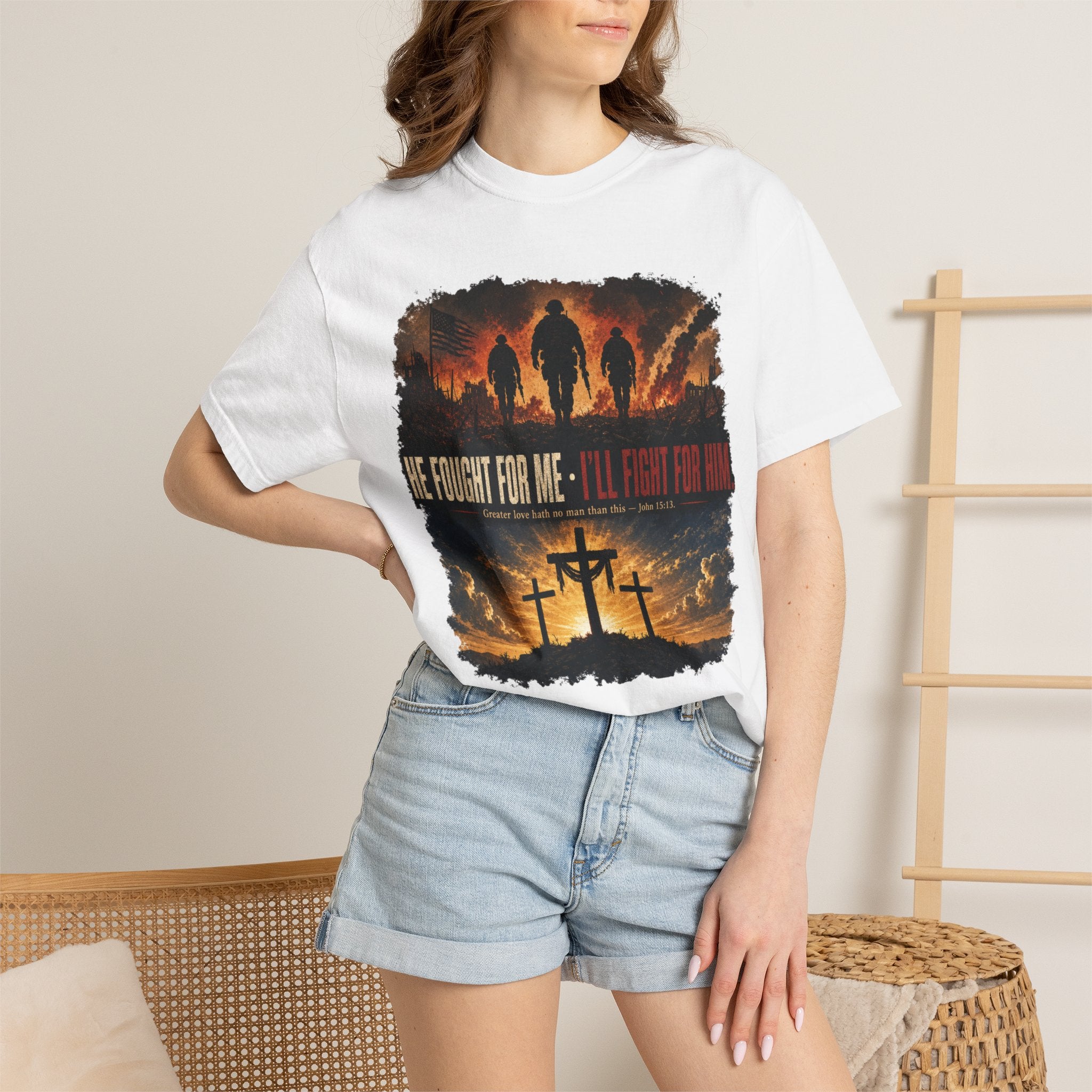 He Fought For Me - I'll Fight For Him Tee Shirt