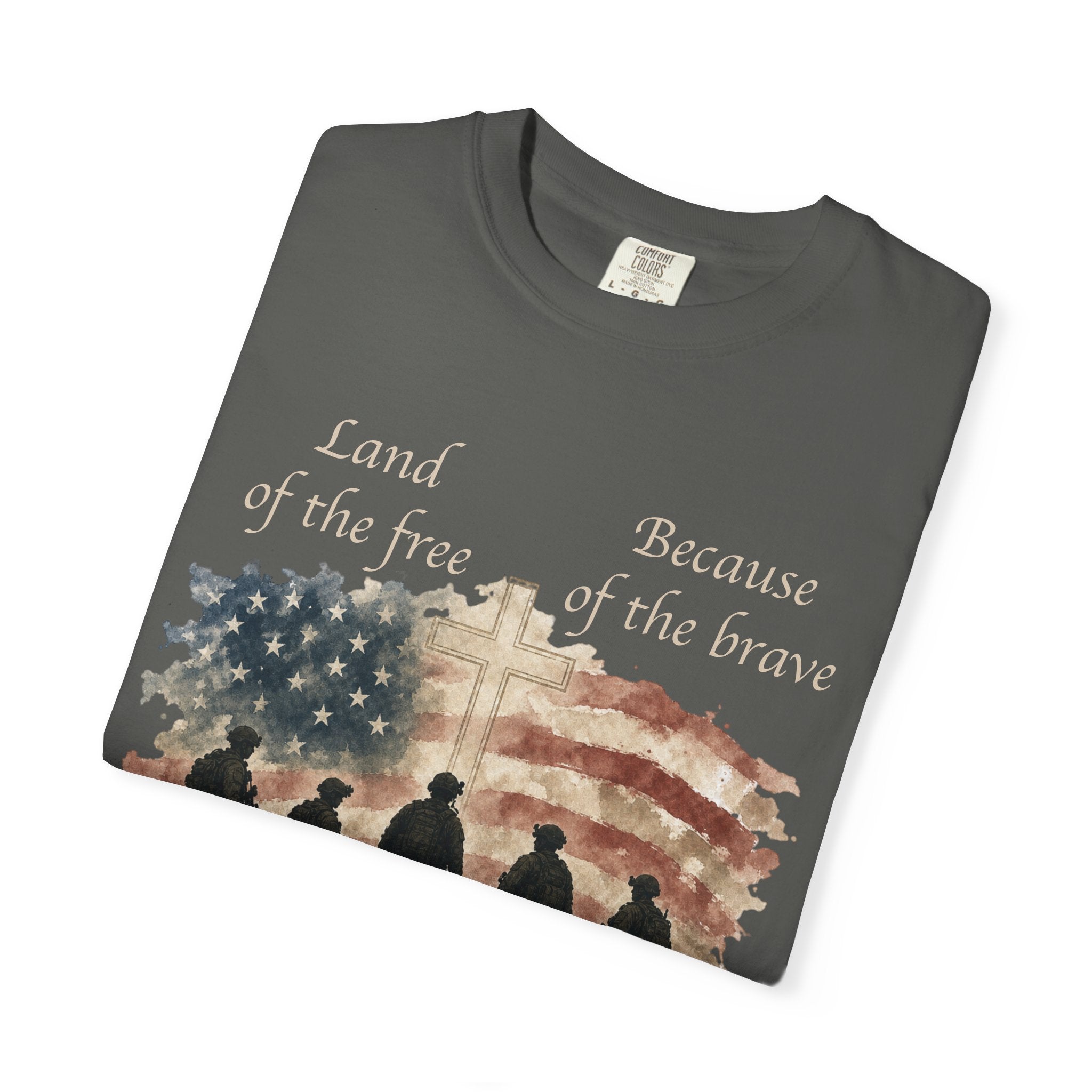 Land Of The Free Because Of The Brave Tee Shirt