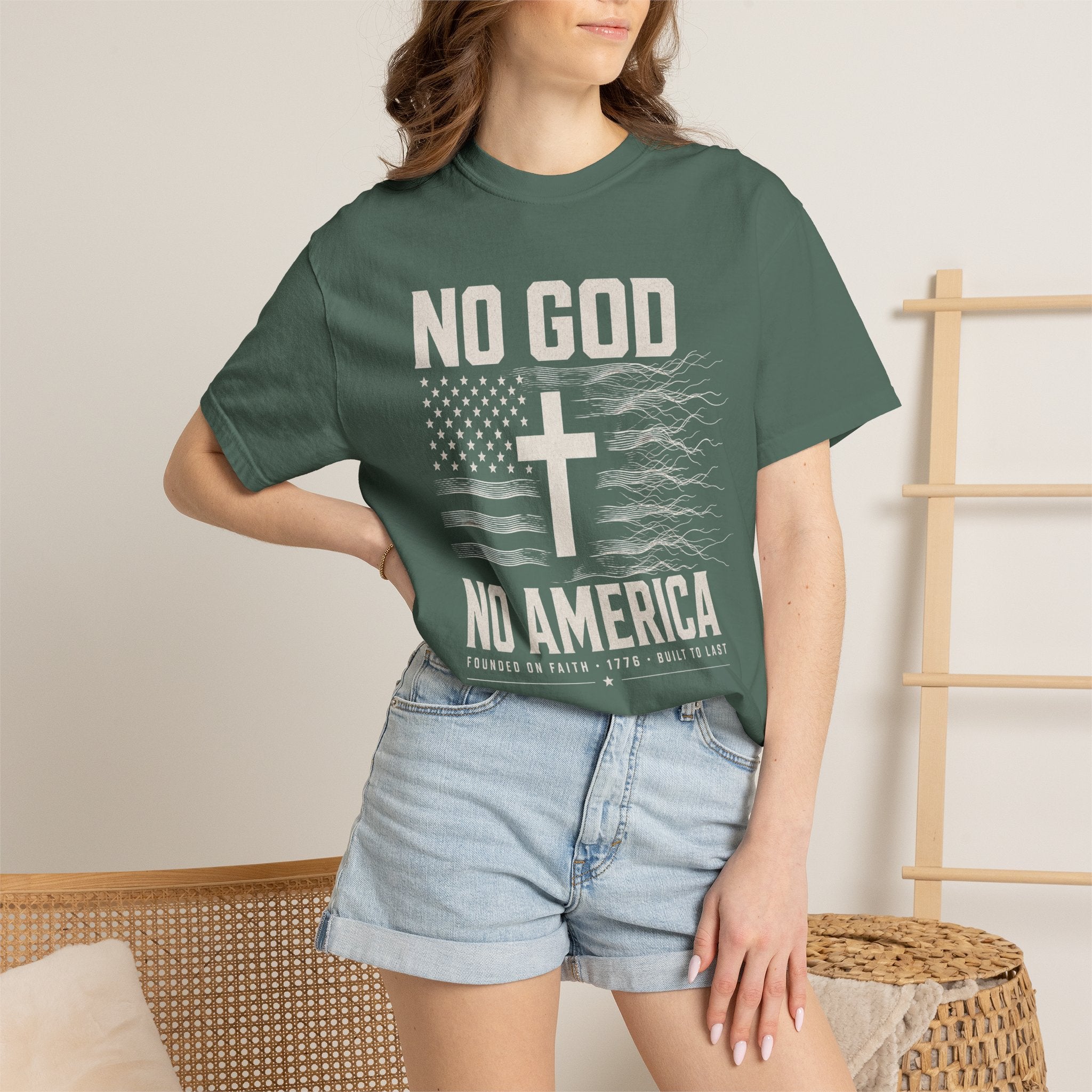 No God - No America Tee Shirt