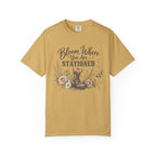 Bloom Where You Are Stationed Tee Shirt
