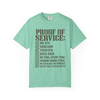 Military Service Checklist Tee Shirt