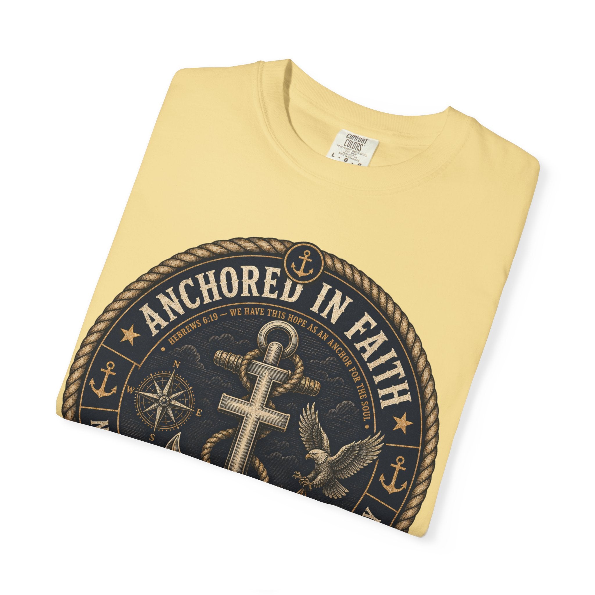 Navy Veteran - Anchored In Faith Tee Shirt