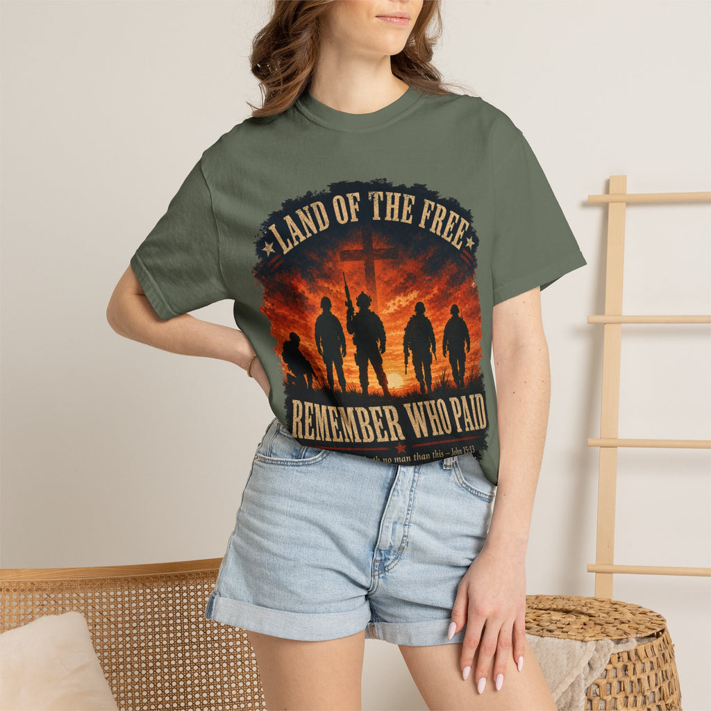 Land Of The Free - Remember Who Paid Tee Shirt