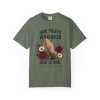 She Prays For The Warrior - She Is One Tee Shirt