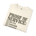 Military Service Checklist Tee Shirt