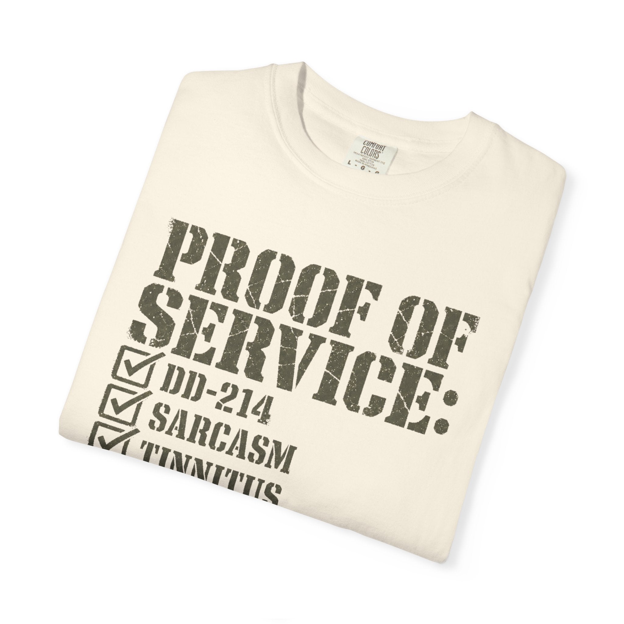 Military Service Checklist Tee Shirt