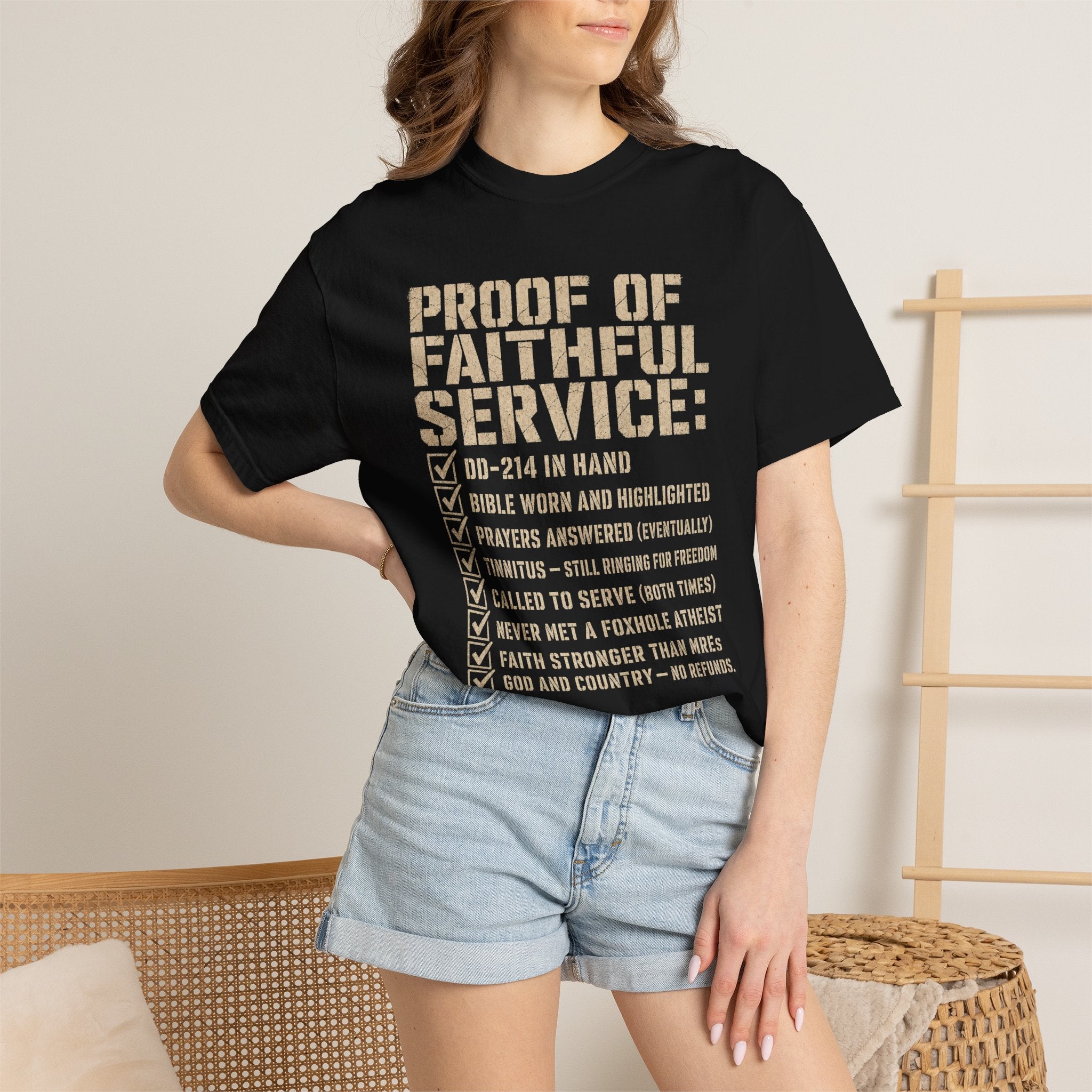 Proof Of Faithful Service Tee Shirt