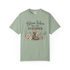 Bloom Where You Are Stationed Tee Shirt