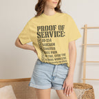 Military Service Checklist Tee Shirt