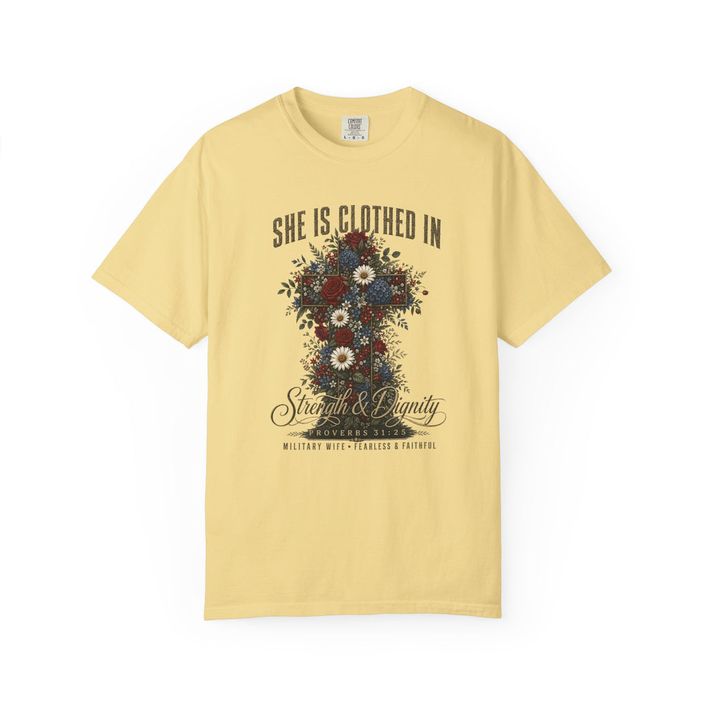 She Is Clothed In Strength And Dignity Tee Shirt