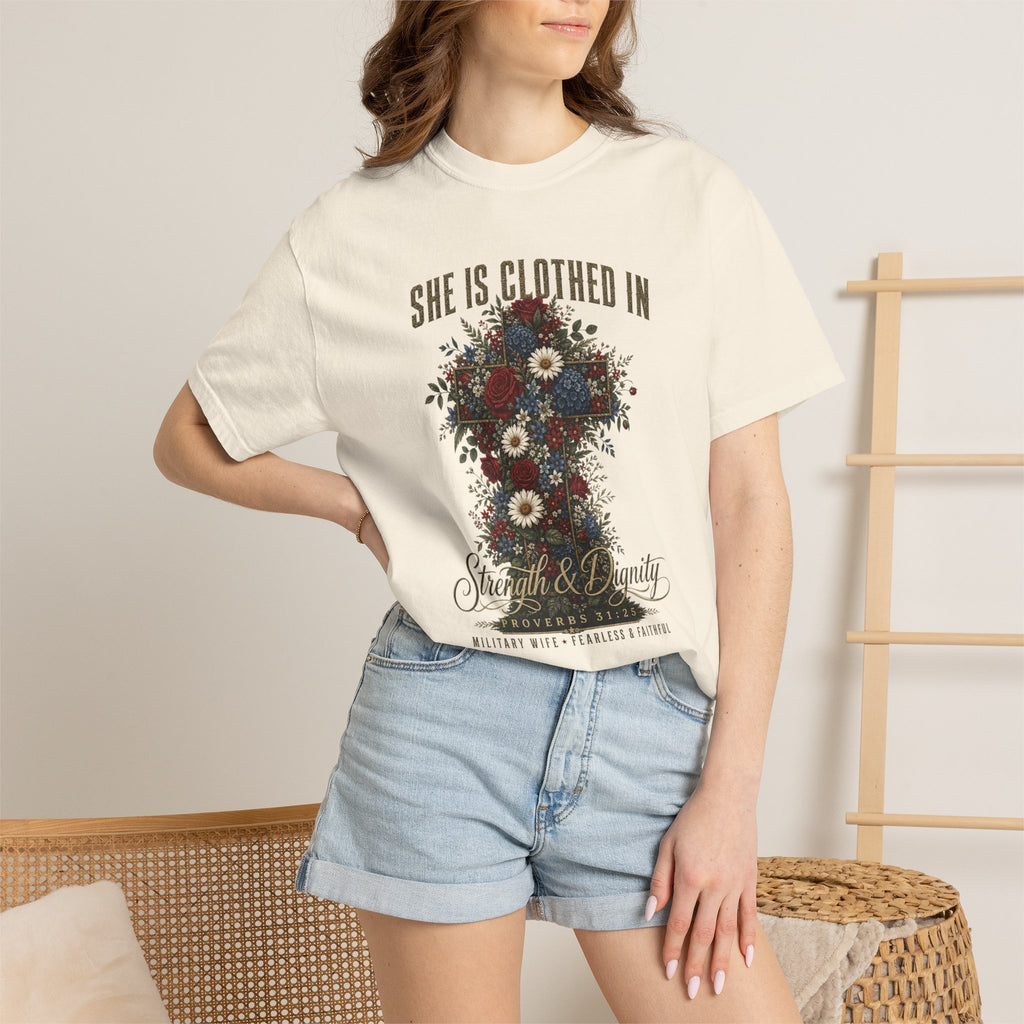She Is Clothed In Strength And Dignity Tee Shirt