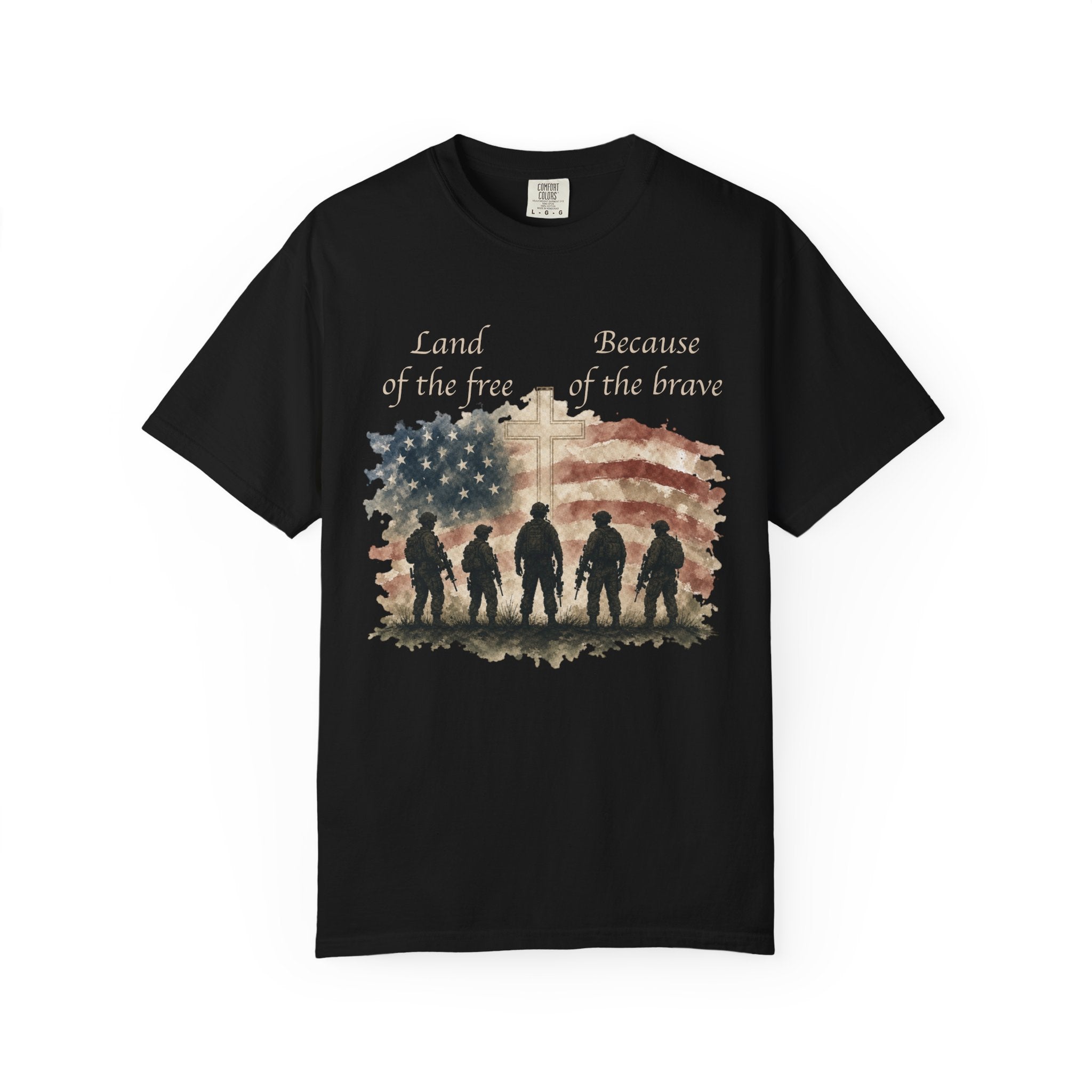 Land Of The Free Because Of The Brave Tee Shirt