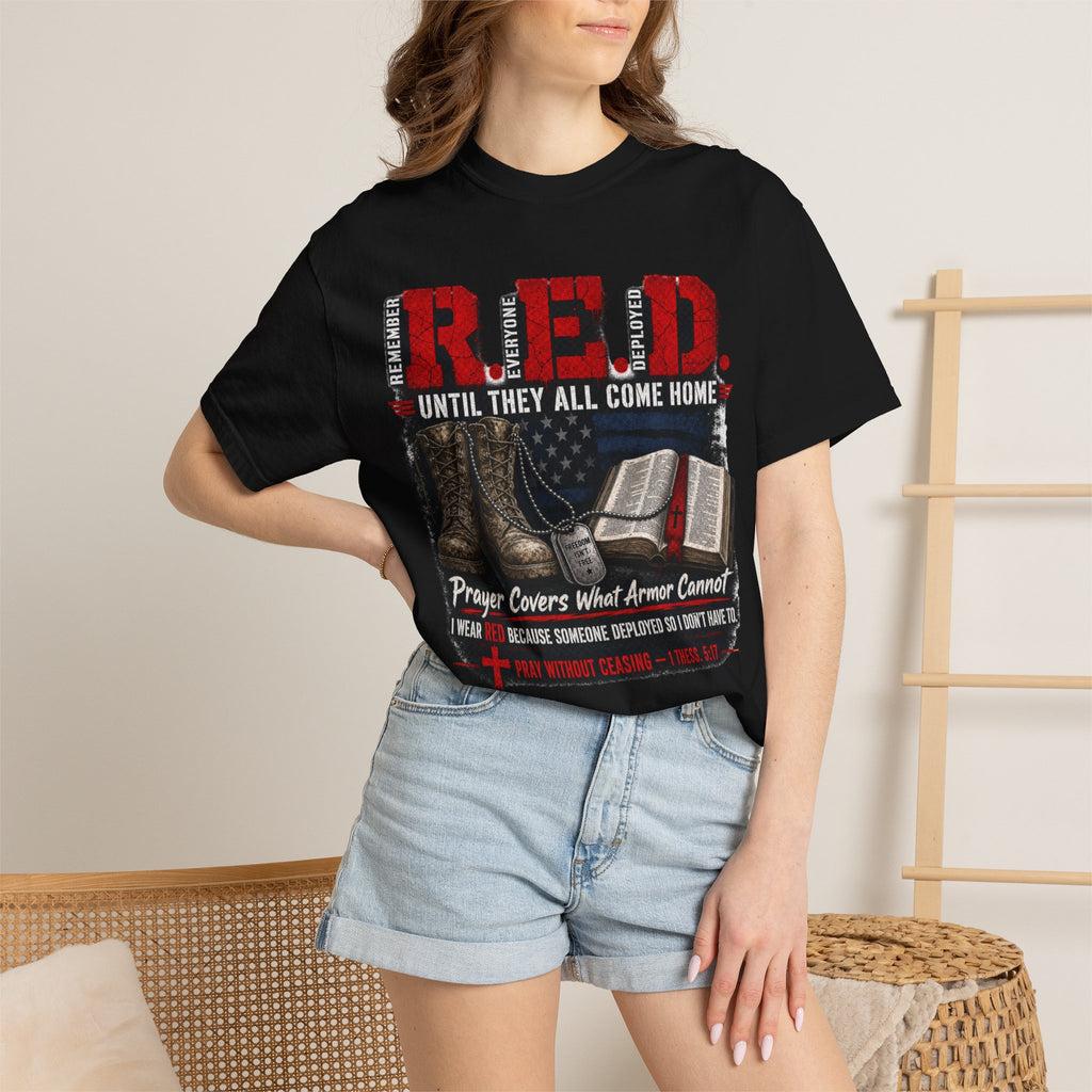 Prayer Covers What Armor Can't Tee Shirt