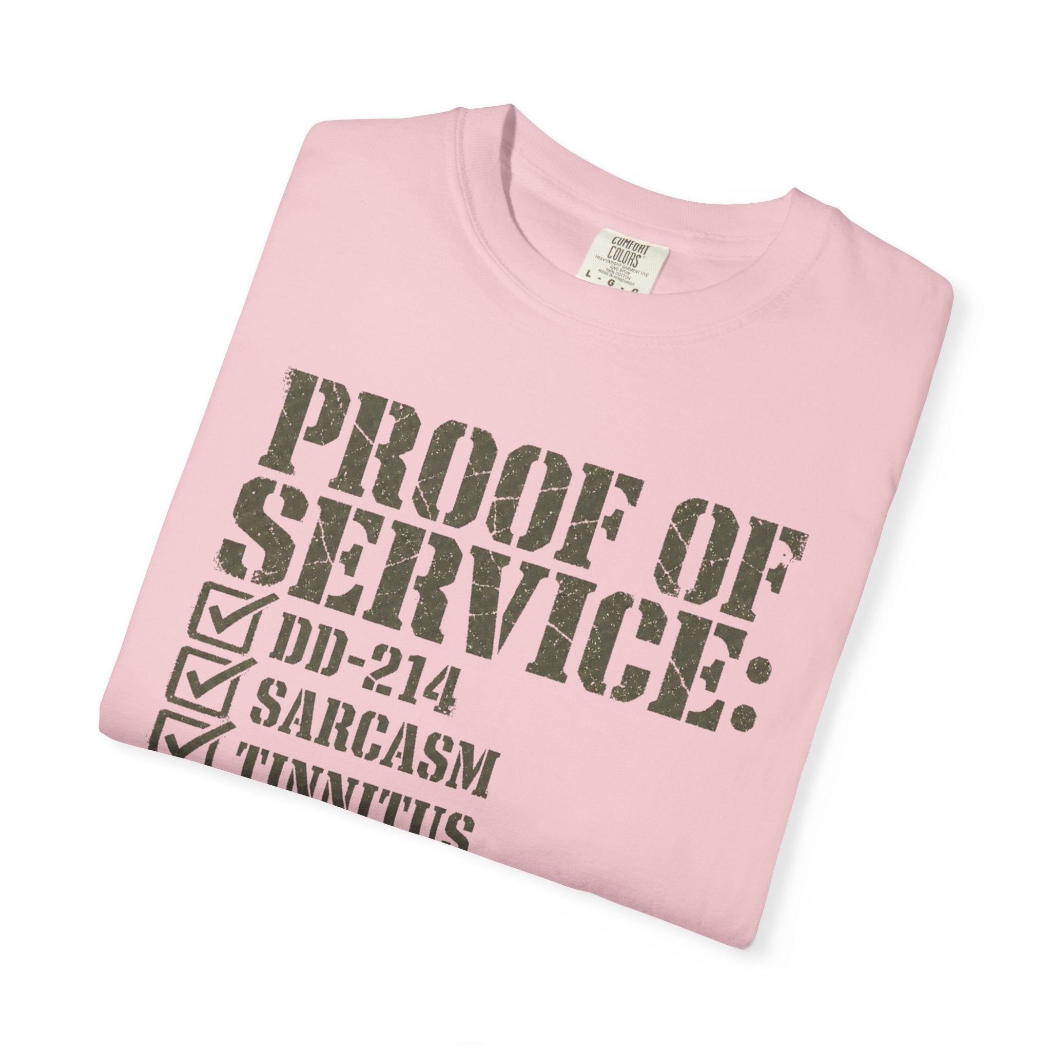 Military Service Checklist Tee Shirt