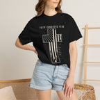 Faith Conquers Fear - Cross Tee Shirt