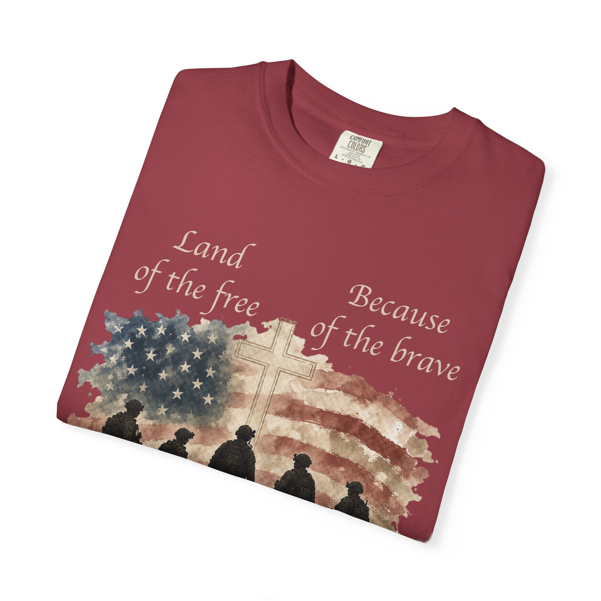 Land Of The Free Because Of The Brave Tee Shirt