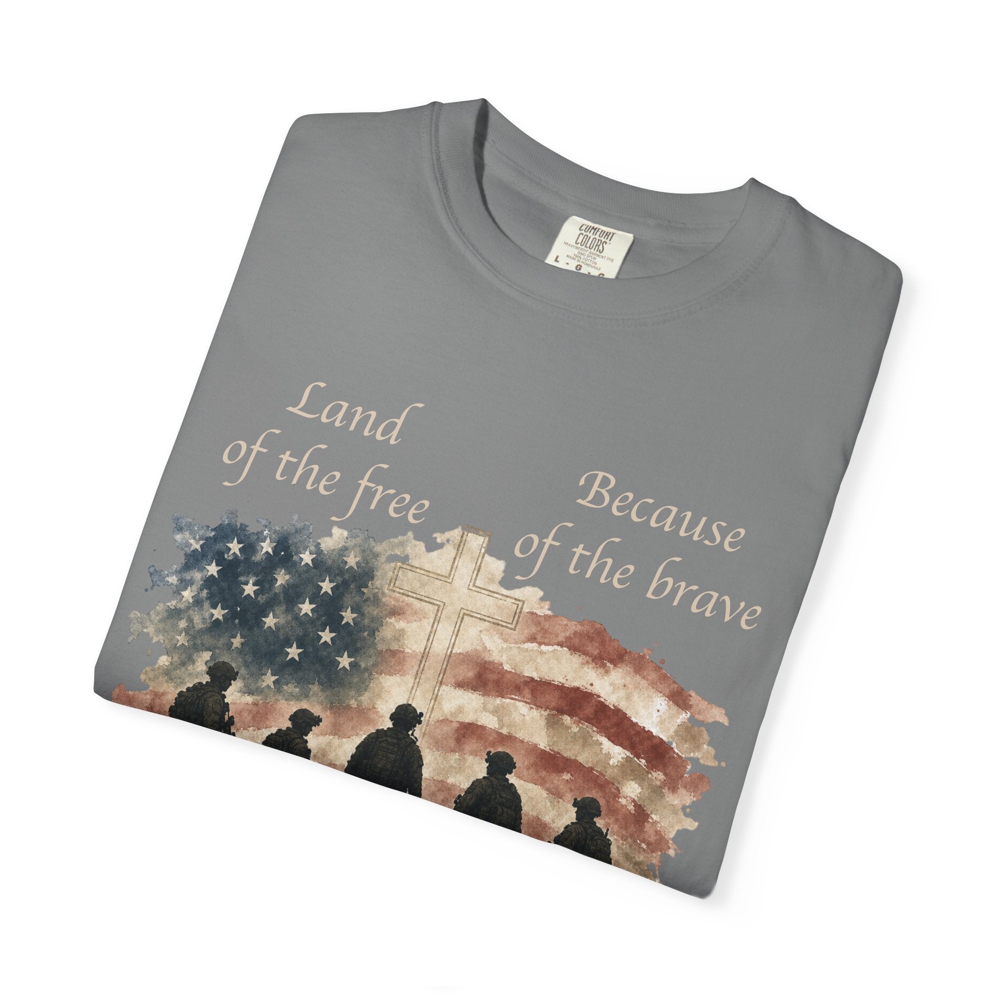 Land Of The Free Because Of The Brave Tee Shirt