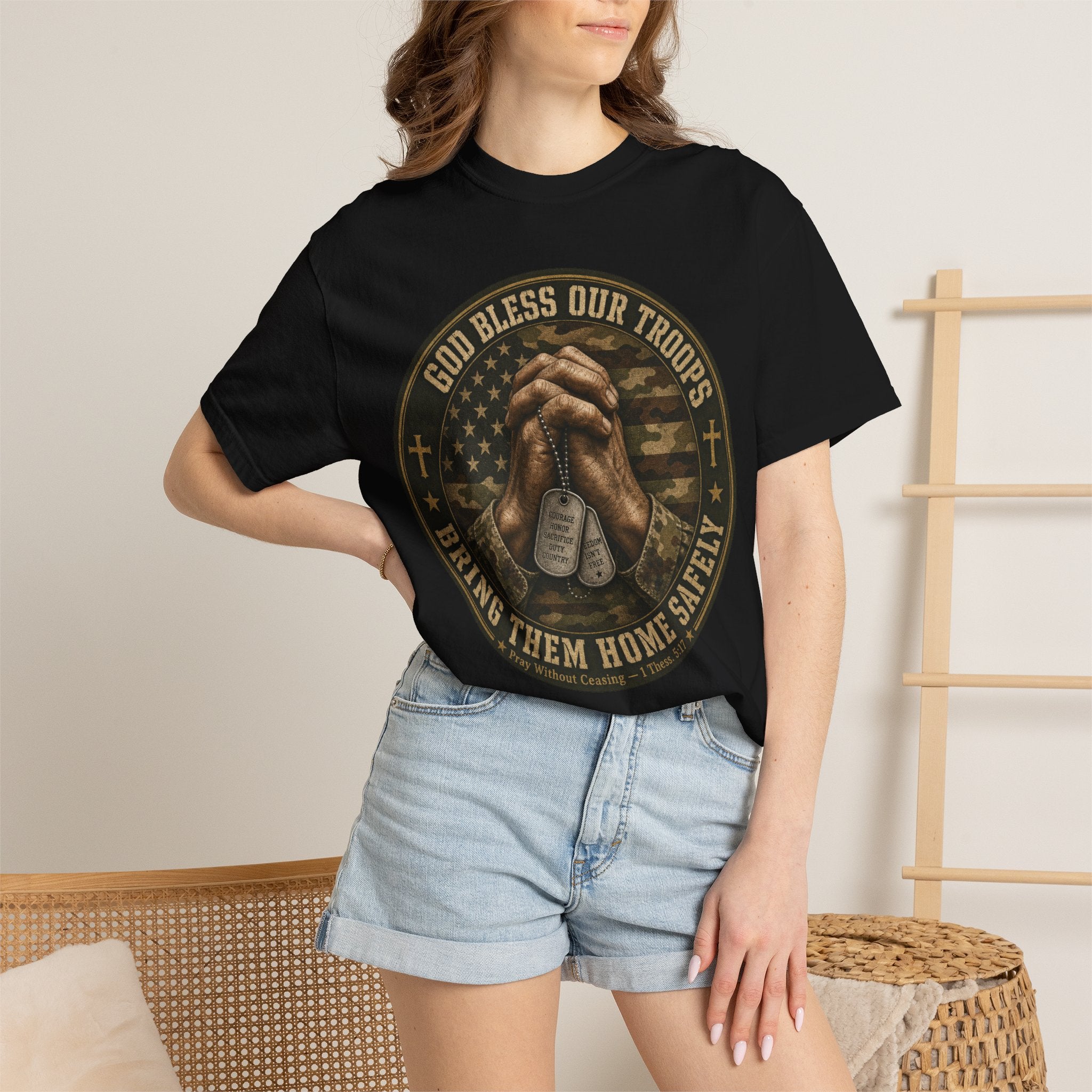 God Bless Our Troups Tee Shirt