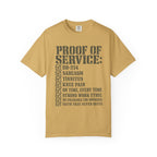 Military Service Checklist Tee Shirt