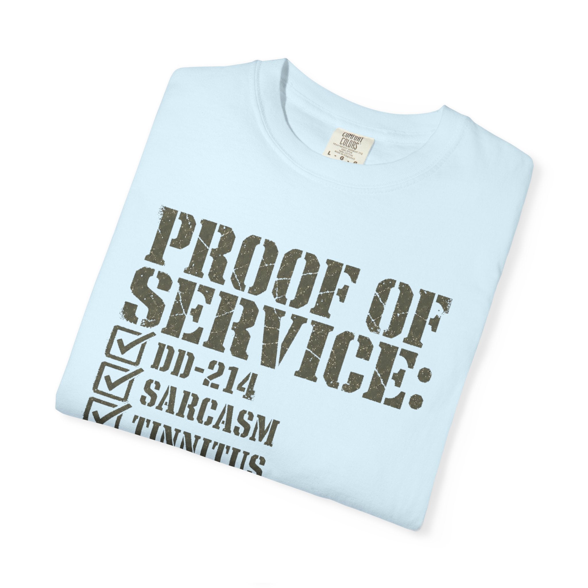 Military Service Checklist Tee Shirt