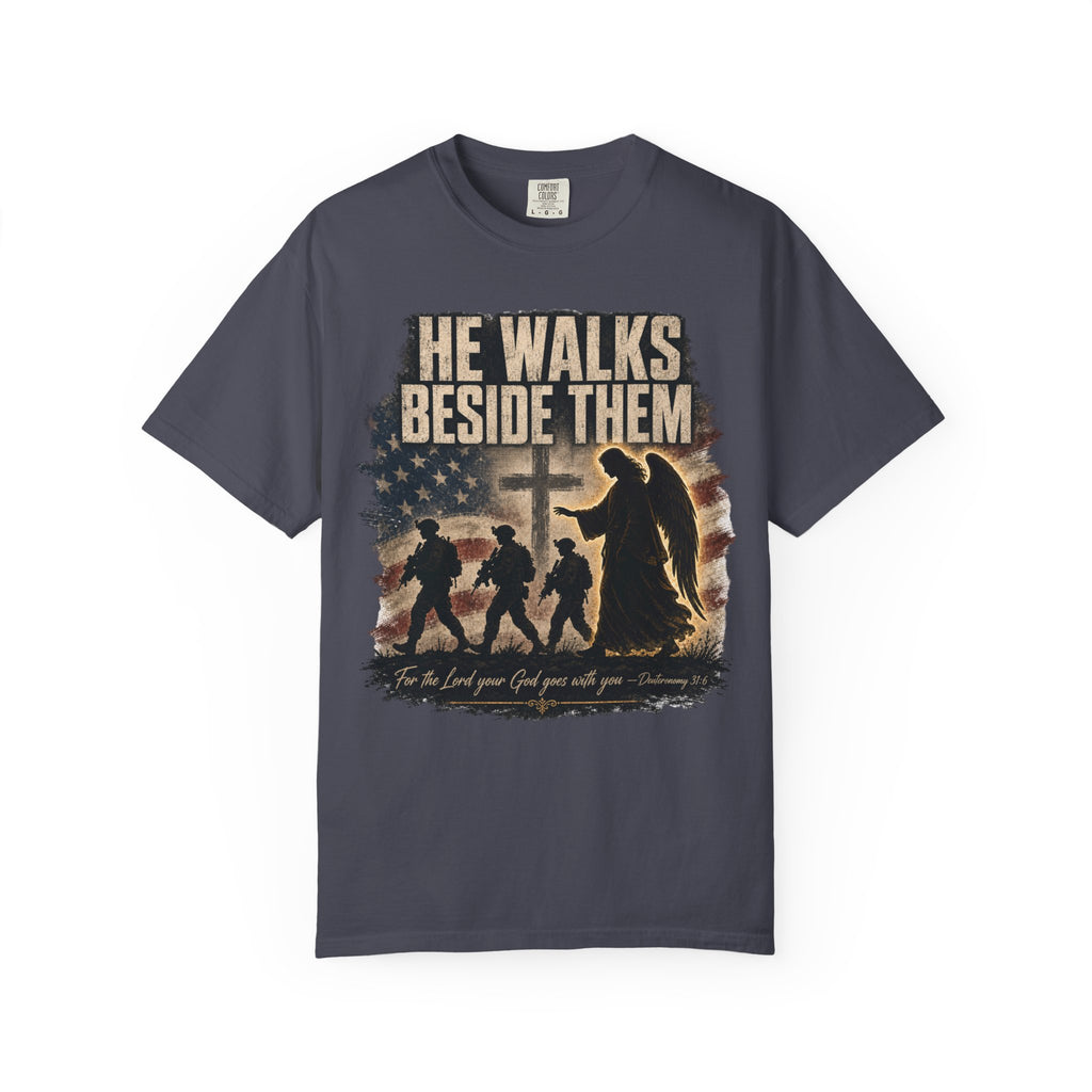 He Walks Beside Them Tee Shirt
