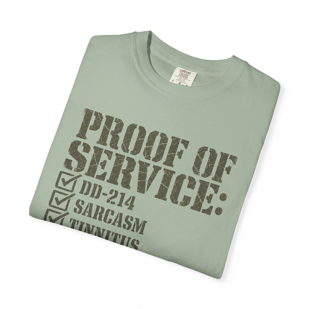 Military Service Checklist Tee Shirt