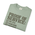 Military Service Checklist Tee Shirt