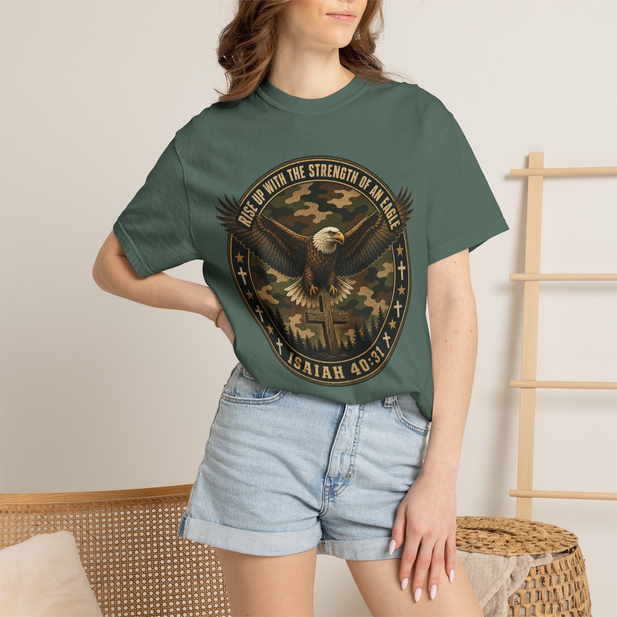 Rise Up With The Strength Of An Eagle Tee Shirt