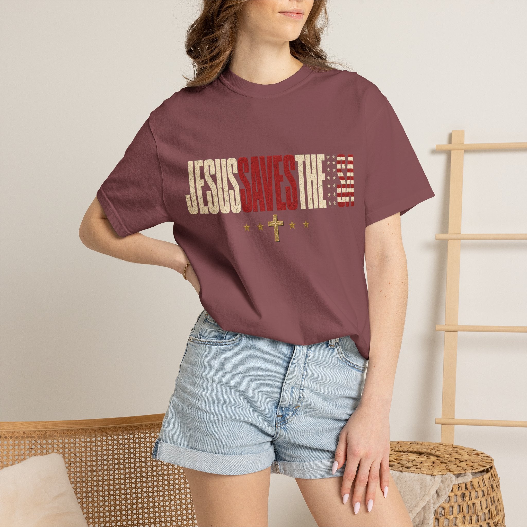 Jesus Saves The USA Tee Shirt