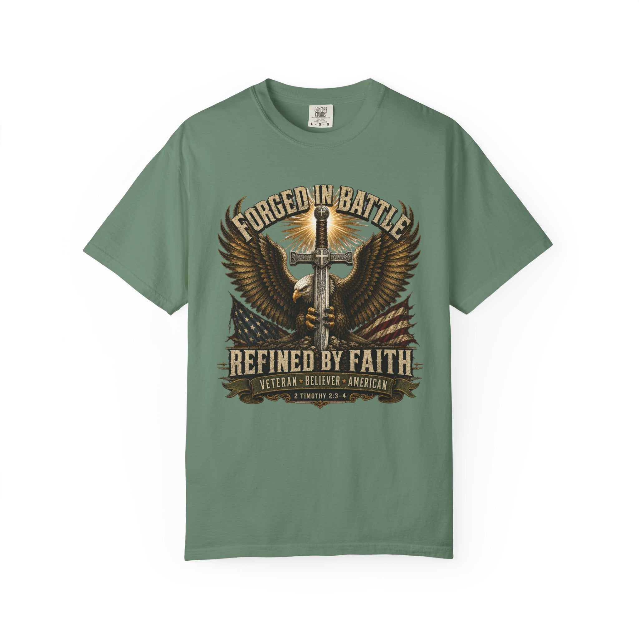 Forged In Battle - Refined By Faith Tee Shirt