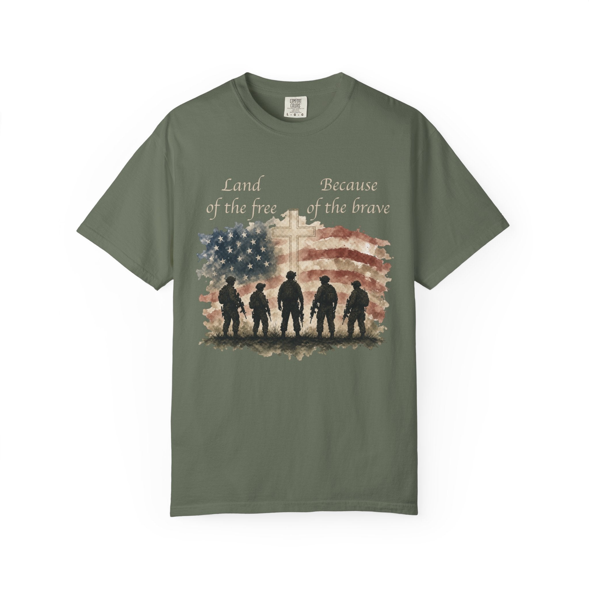 Land Of The Free Because Of The Brave Tee Shirt