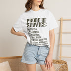 Military Service Checklist Tee Shirt
