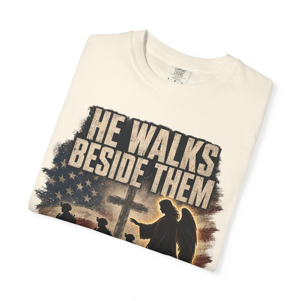He Walks Beside Them Tee Shirt