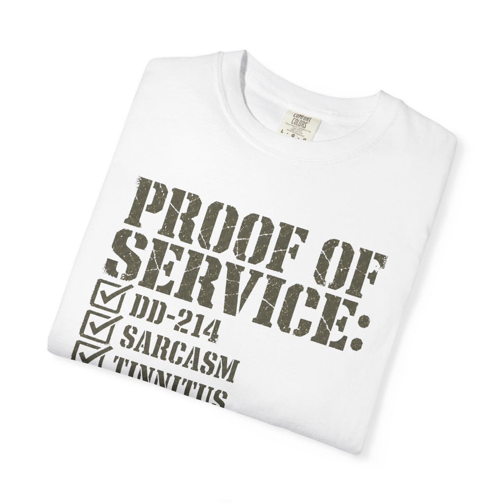 Military Service Checklist Tee Shirt