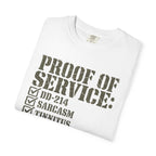 Military Service Checklist Tee Shirt