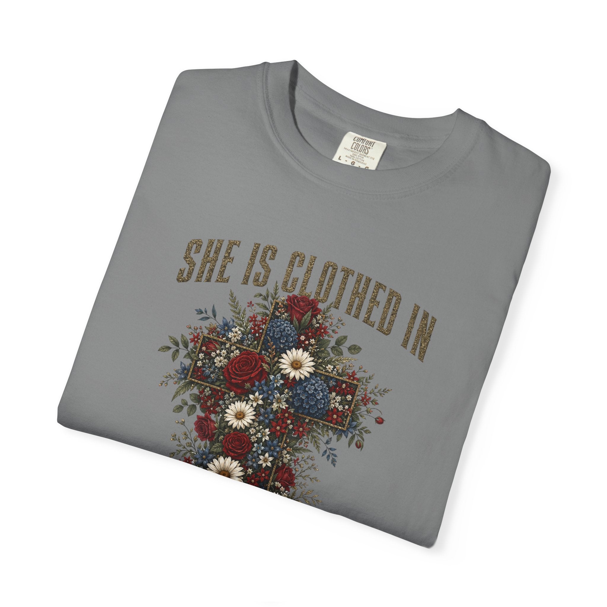 She Is Clothed In Strength And Dignity Tee Shirt