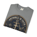 Navy Veteran - Anchored In Faith Tee Shirt