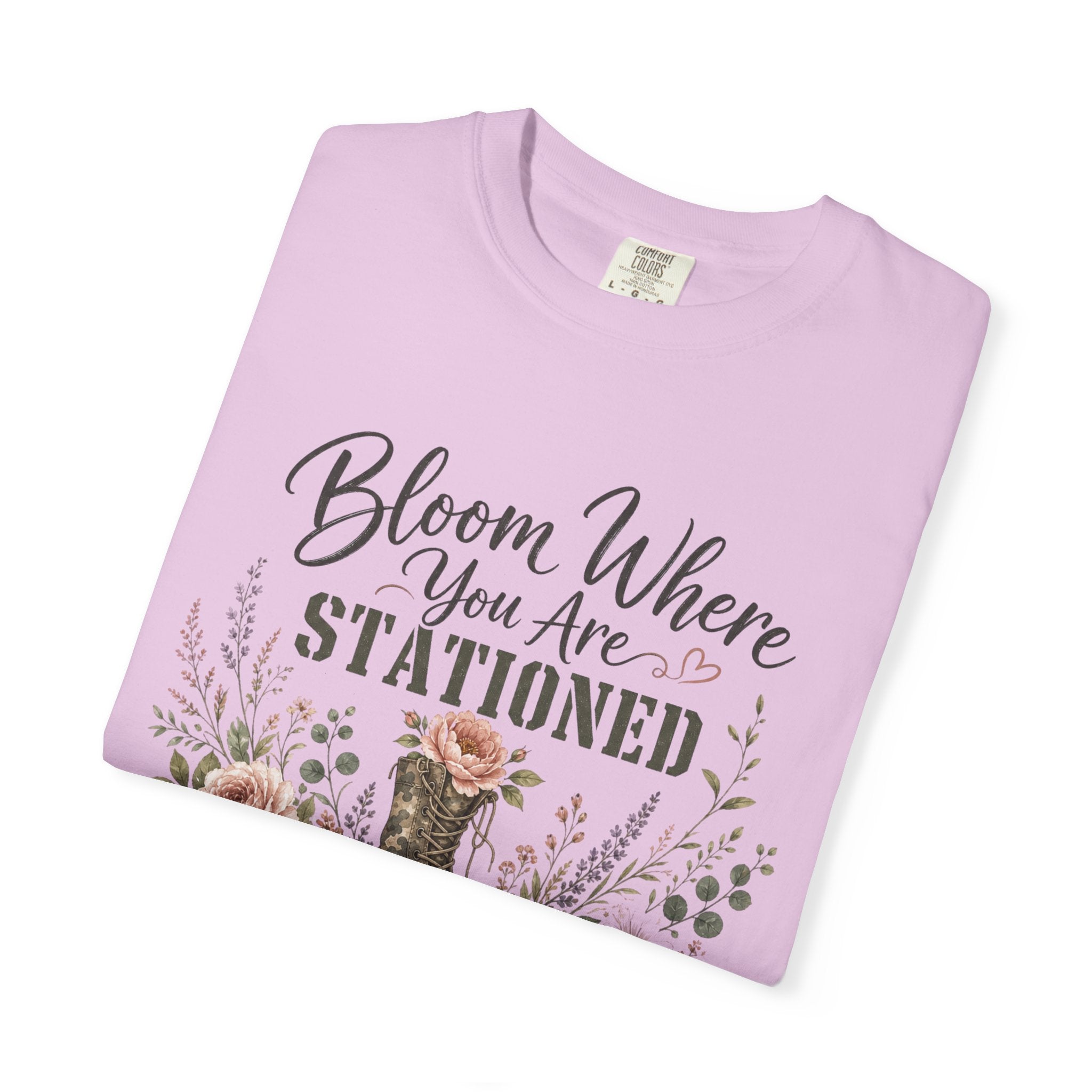 Bloom Where You Are Stationed Tee Shirt